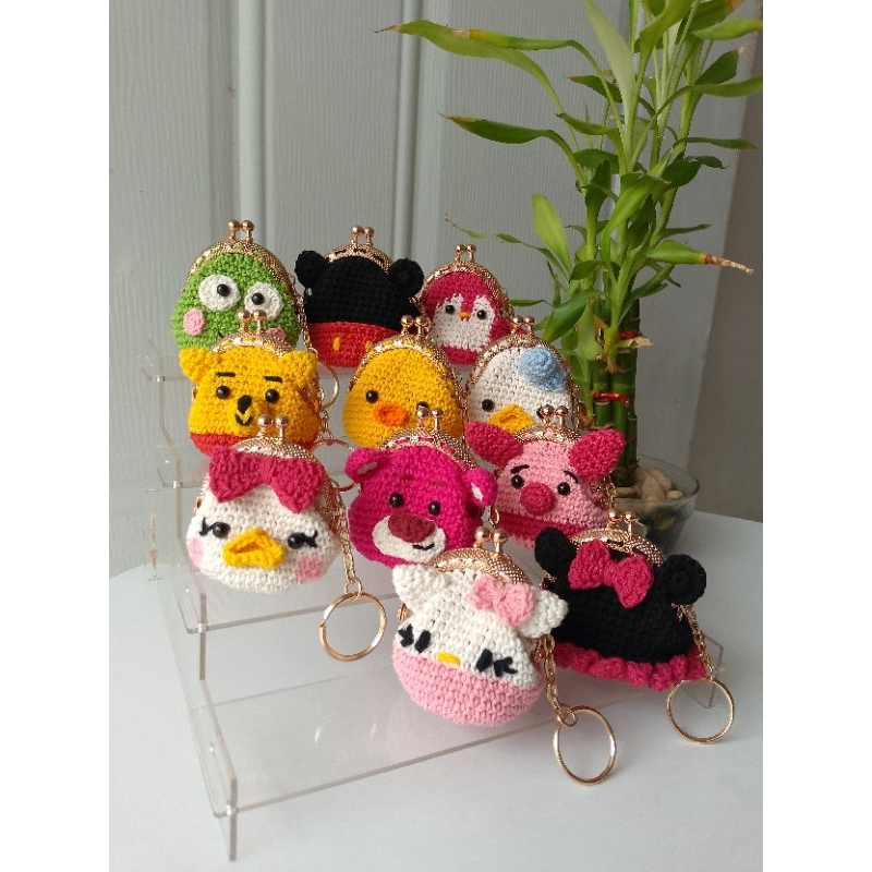 Dompet mini rajut | Dompet koin | Dompet rajut