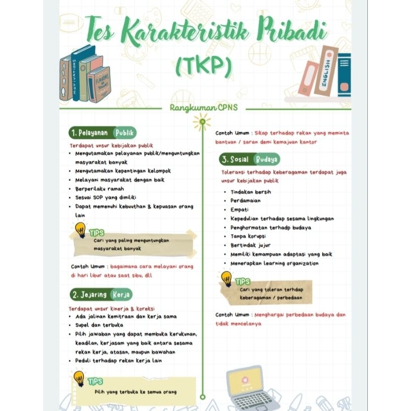 Rangkuman materi cpns aesthetic lengkap pdf dan materi soal cpns terbaru