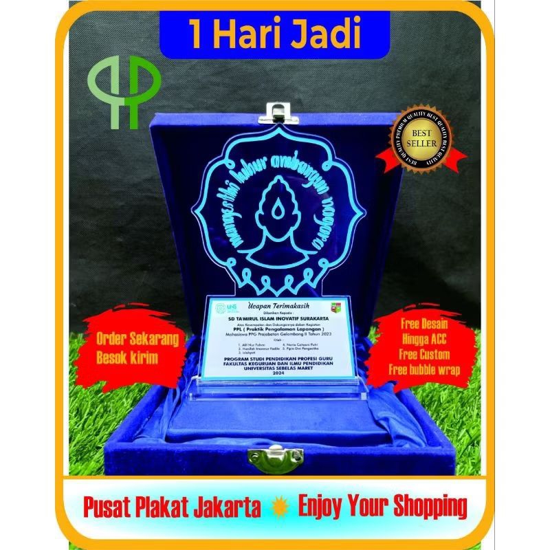 Plakat program pendidikan • Plalat award • Plakat kampus mengajar • Plakat ucapan terimakasih • Plak