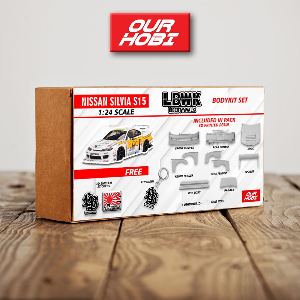 Body Kit Transkit Model Kit S15 LBWK 1/24 / Modelkit / Rc Drift