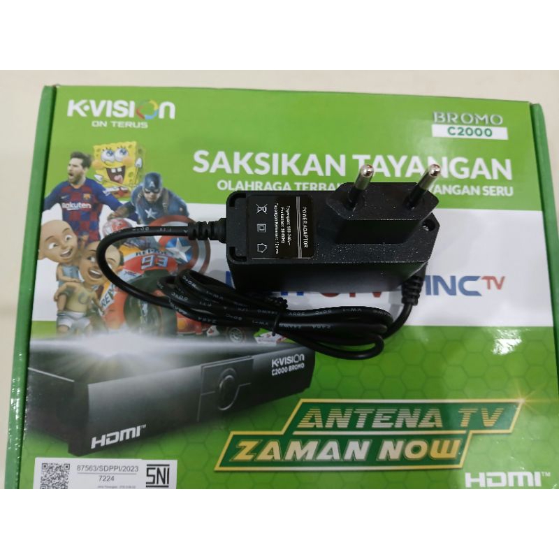 Adaptor Original K-Vision Bromo C2000 K2000 12V 1a Murni