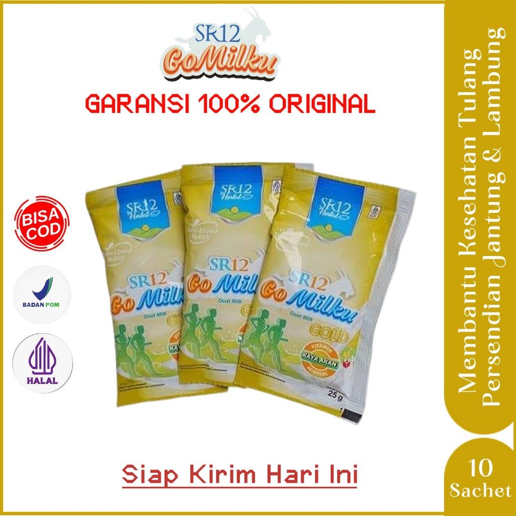 

Gomilku Gold Renceng SR12 Original Bantu Sehatkan Persendian Tulang Jantung Pernapasan Lansia Dewasa