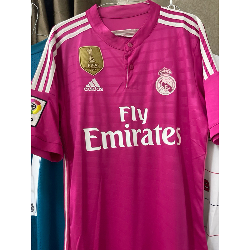 Jersey real madrid 2014 away pink