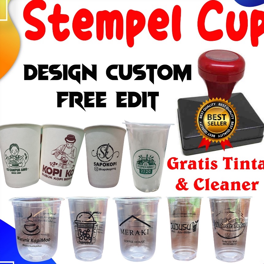 

Hemat Stempel Gelas Cup Plastik Sterofom Kayu