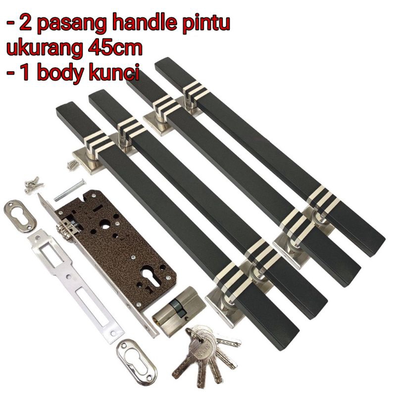 satu paket HANDLE PINTU/ TARIKAN PINTU / HANDLE PINTU KUPU TARUNG Panjang 45 cm