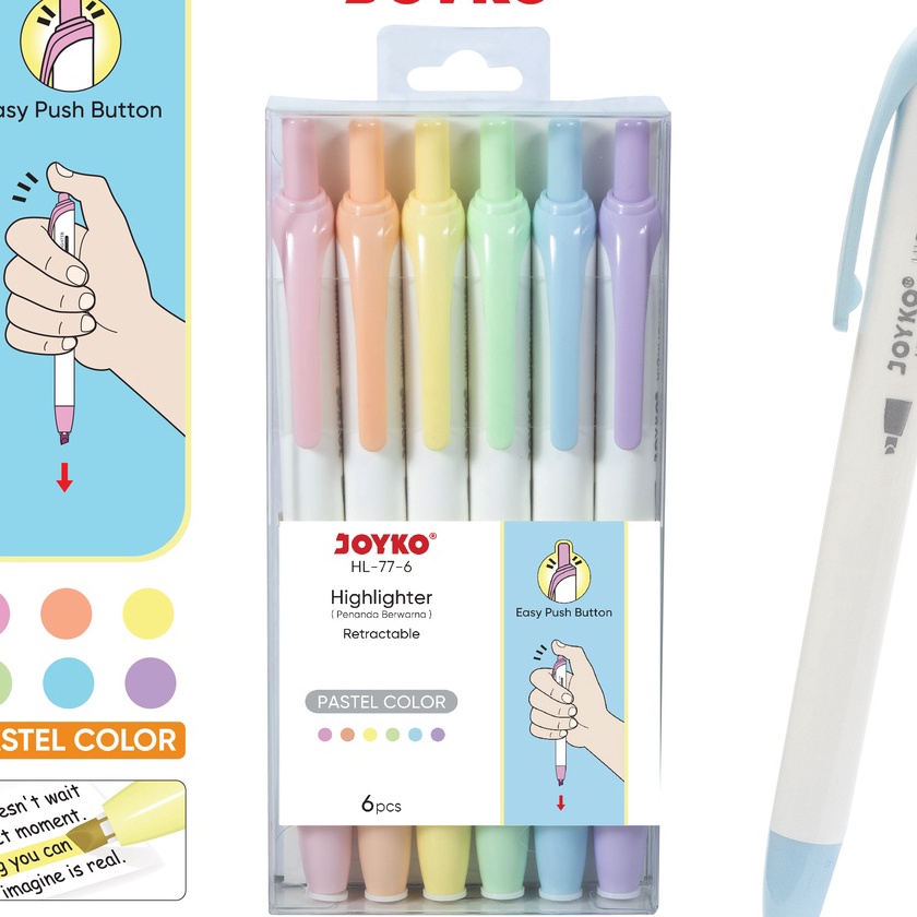 

FG2 Penanda Berwarna Hhlhter Joyko HL776 Warna Pastel Color