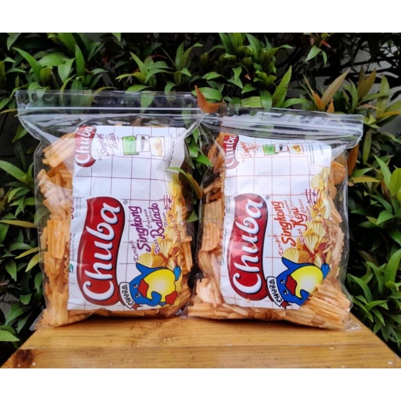 

TERMURAH! SNACK CHUBA KERIPIK SINGKONG RASA BALADO 250gram