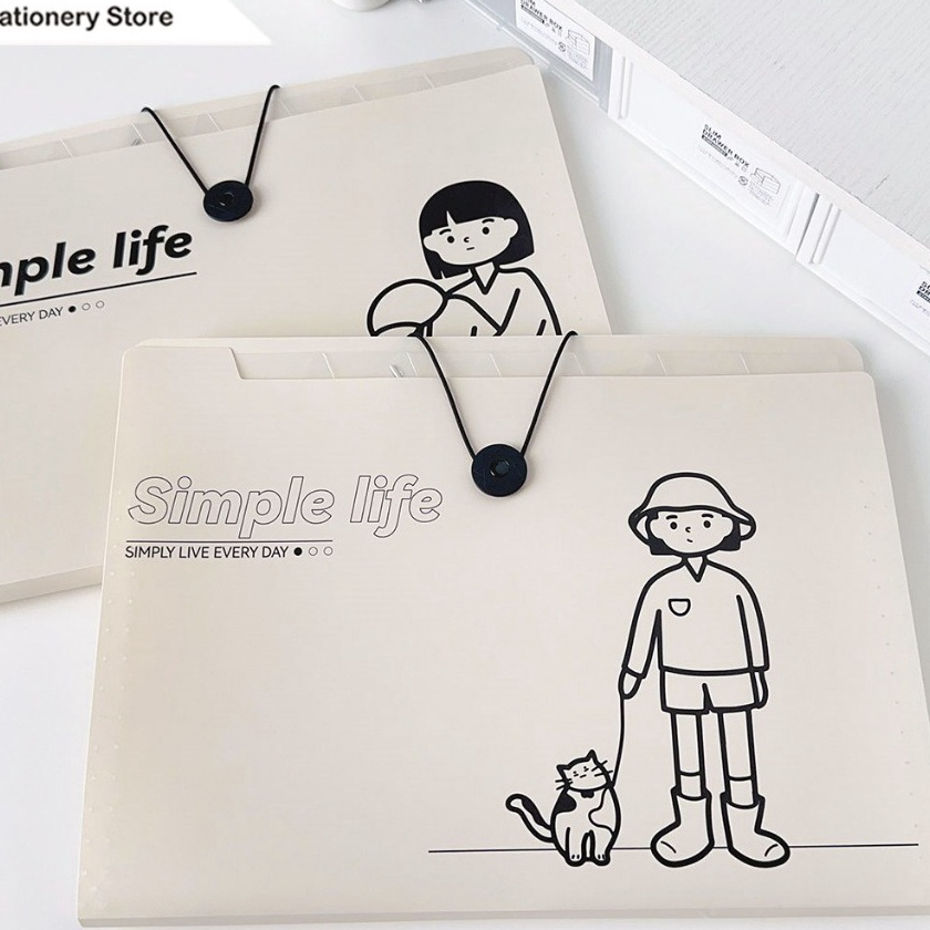 

Promo Winze Tas File A4 Lucu 8 12 Sekat Indeks Bahan Cute Document Bag A4 File Folder Organizer