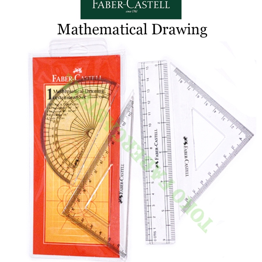 

Beli Penggaris Set Faber Castell Matical Drawing Instrument Penggaris Busur Penggaris Segita