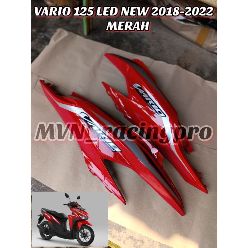Cover body bodi dek belakang ORIGINAL AHM HONDA VARIO 125 150 LED NEW 2018 2022 plus sticker warna m