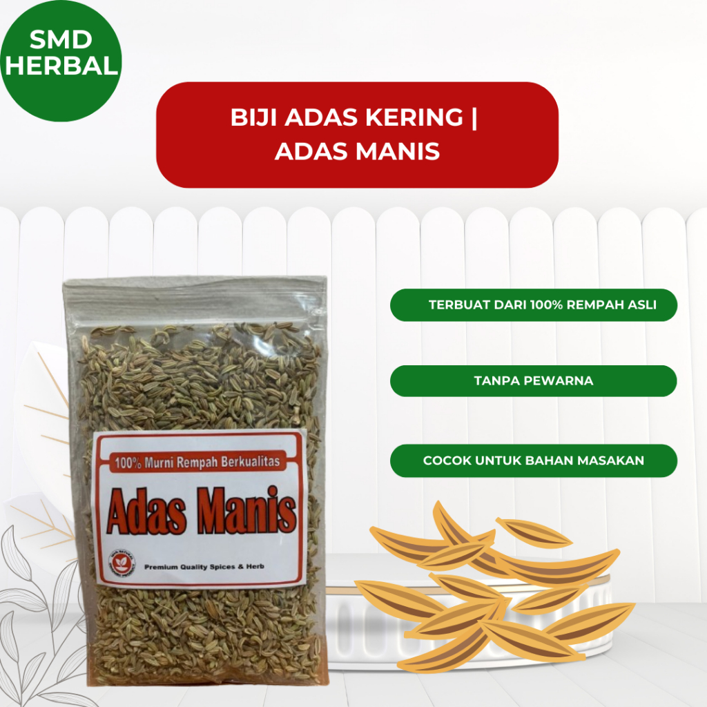 

Adas Manis | Biji Adas -SMDHerbal