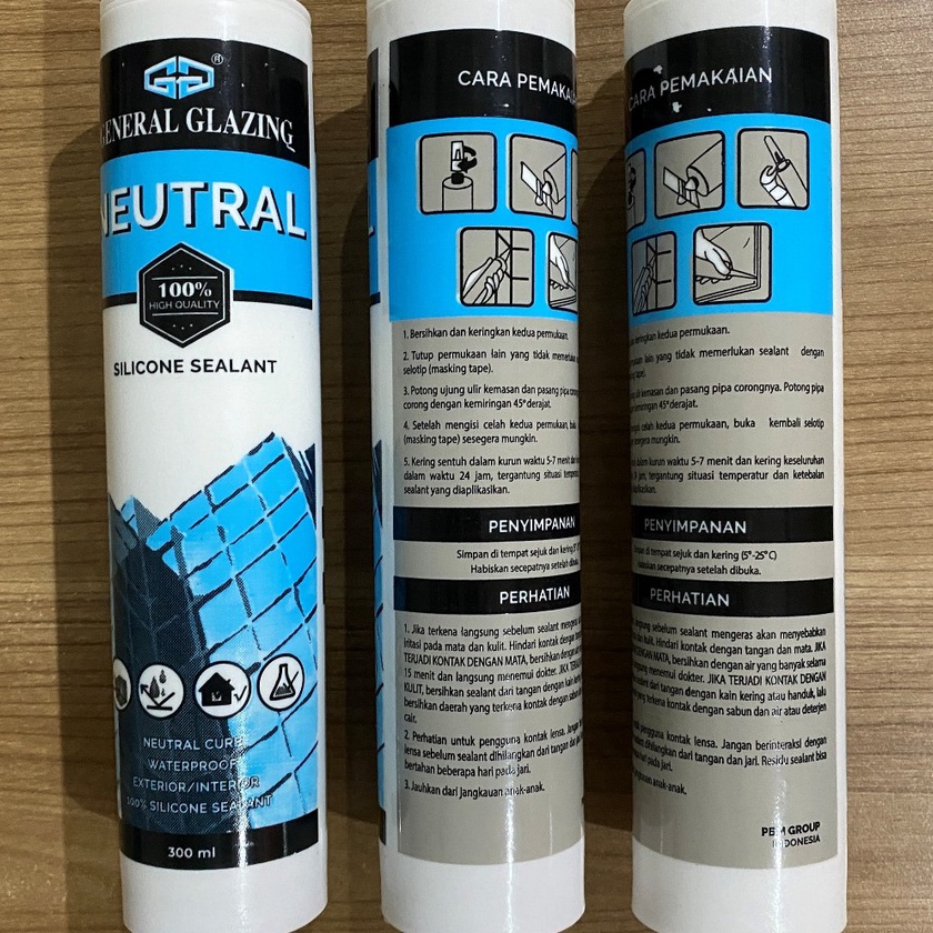 

FG2 Lem Kaca Silikon Netral GG Silicone Sealant Neutral General Glazing