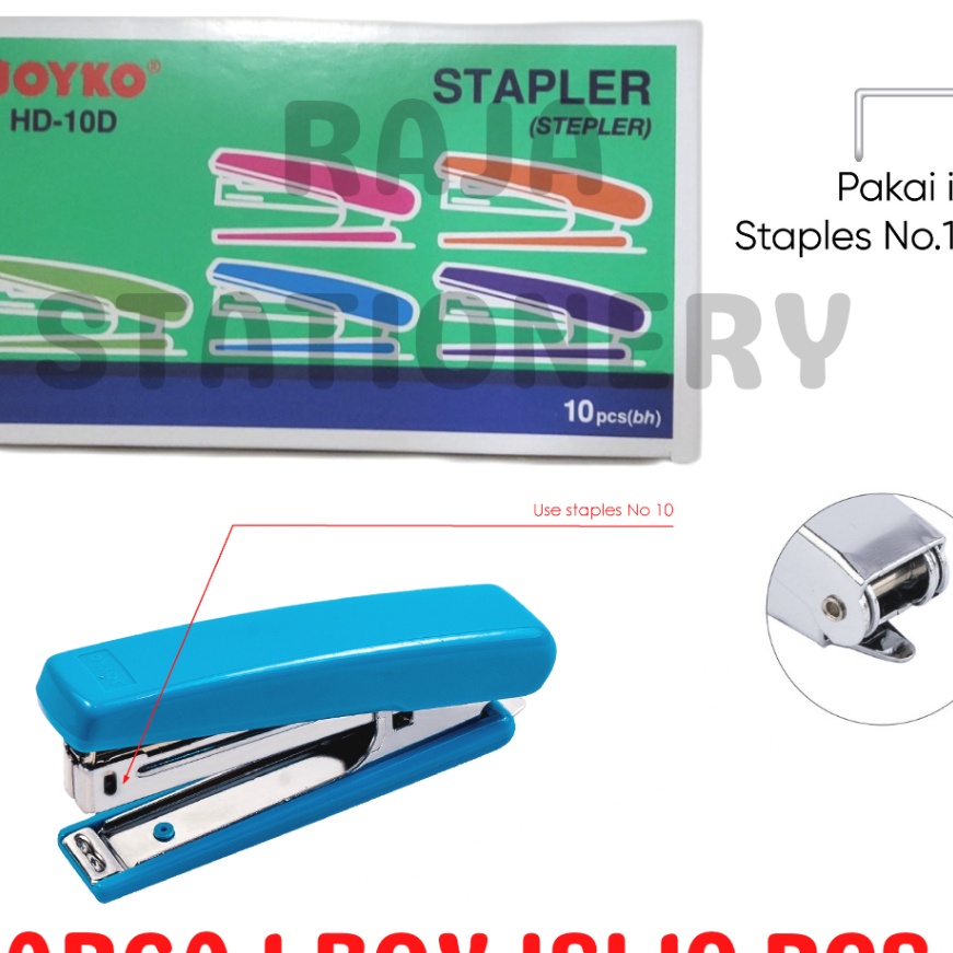 

HJ6 JOYKO STAPLER HD1 KECIL ALAT STEPLES NO1 STEPLER HEKTER HD1D BOX 1PCS