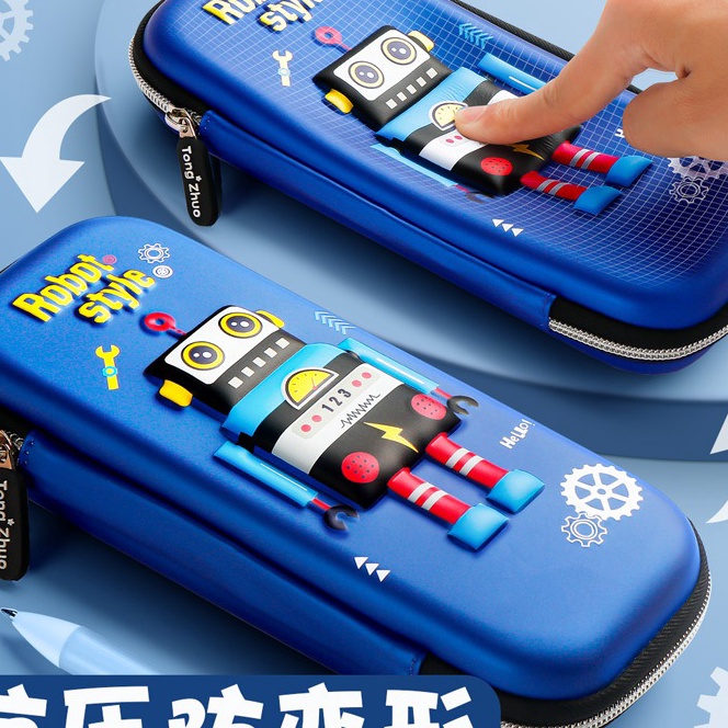 

HJ6 WWH14B Tempat Pensil EVA Pen Pulpen Sekolah DELUXE School Pencil Bag Box KTM