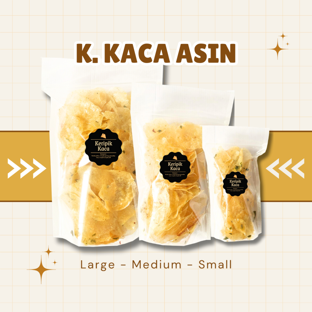 

[DELISH SNACKS] Keripik Kaca Asin / Snack Cemilan Camilan Jajajan Renyah Enak Gurih