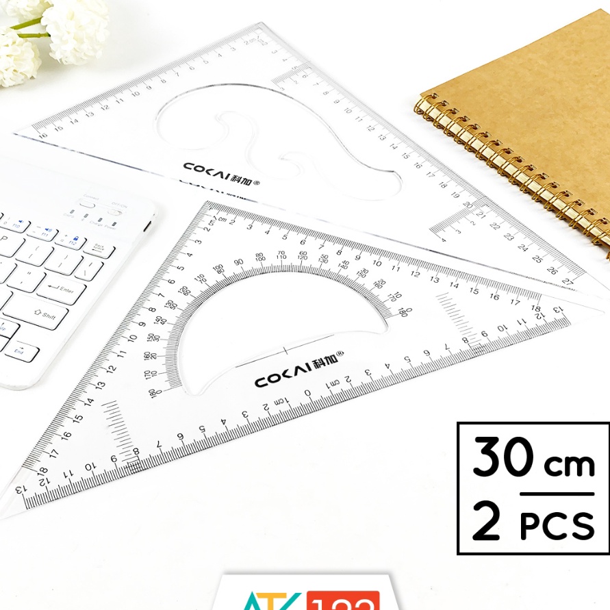 

HJ6 Penggaris Mistar Segita Busur Derajat Mal Pola Lengkung Kurva Wayang Jahit Transparan Bening Transparent Clear Triangle Triangular Ruler Protractor French Curve Set 3 cm RLSKJ123