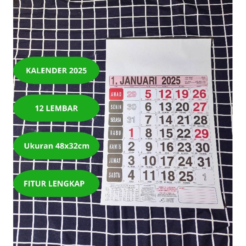 

PROMO KALENDER JUMBO 2025 KALENDER JAWA 2025 KALENDER LENGKAP 2025