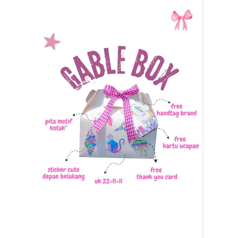 

(BISA COD✨) GABLE BOX || GIFT BOX || HADIAH MURAH LAMONGAN