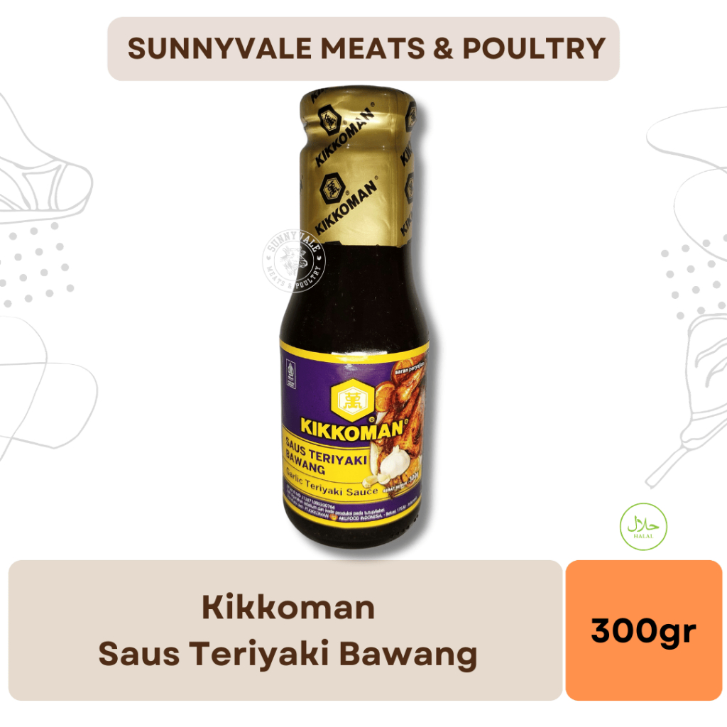 

Kikkoman Garlic Teriyaki Sauce 300 gram - Halal