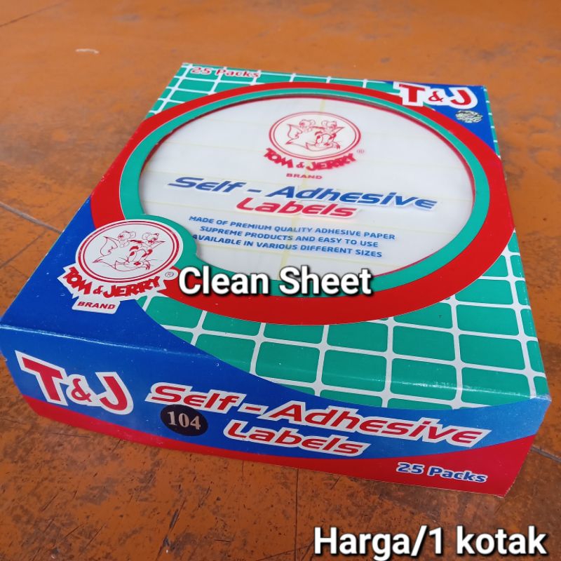 

Label tom&jerry No.104 (Harga/1 kotak)