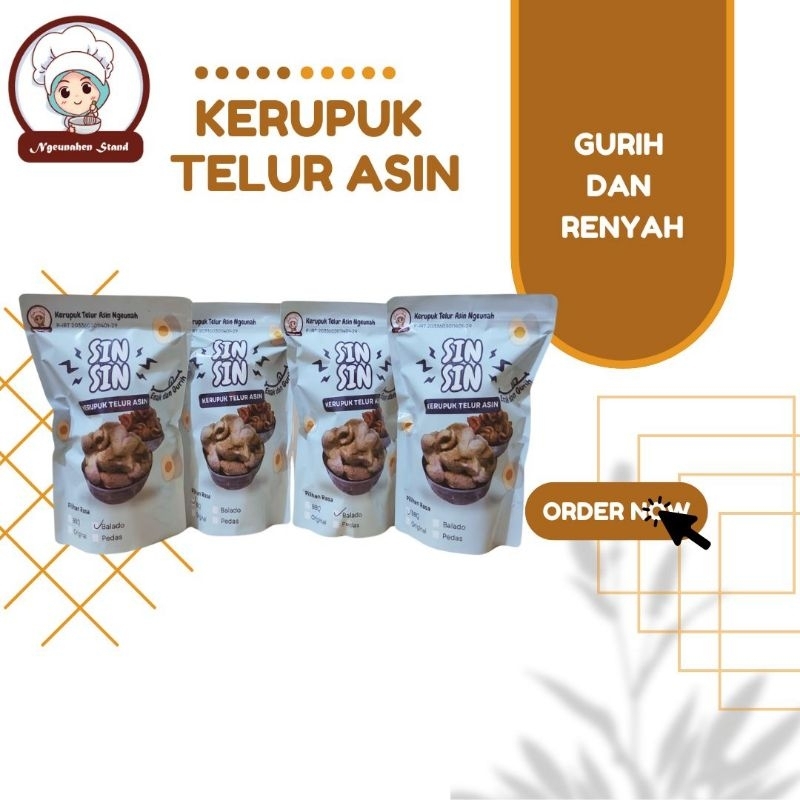 

Kerupuk Telur Asin 50 gr HOME MADE