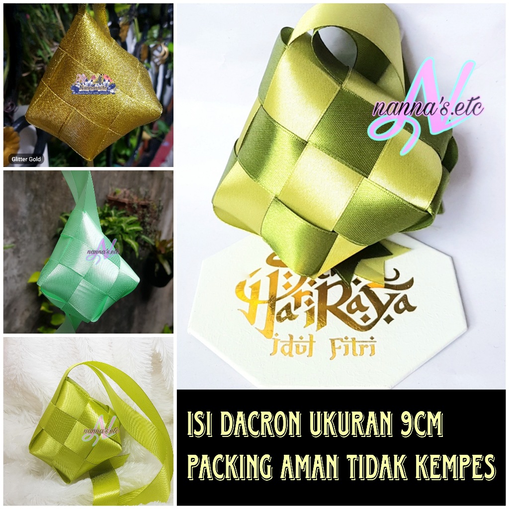 

Ketupat Hias | Ketupat Pita | Dekorasi Lebaran | Hiasan Hampers | Size Medium | 1pcs