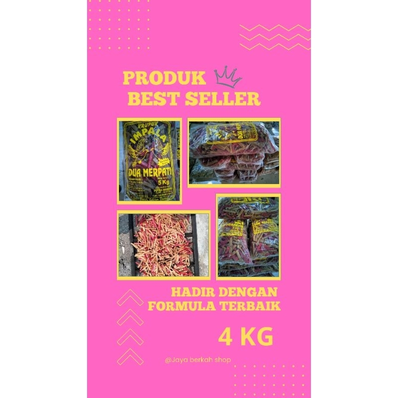 

[4kg] **Krecek Krupuk Impala Renyah - Camilan Tradisional yang Lezat!**