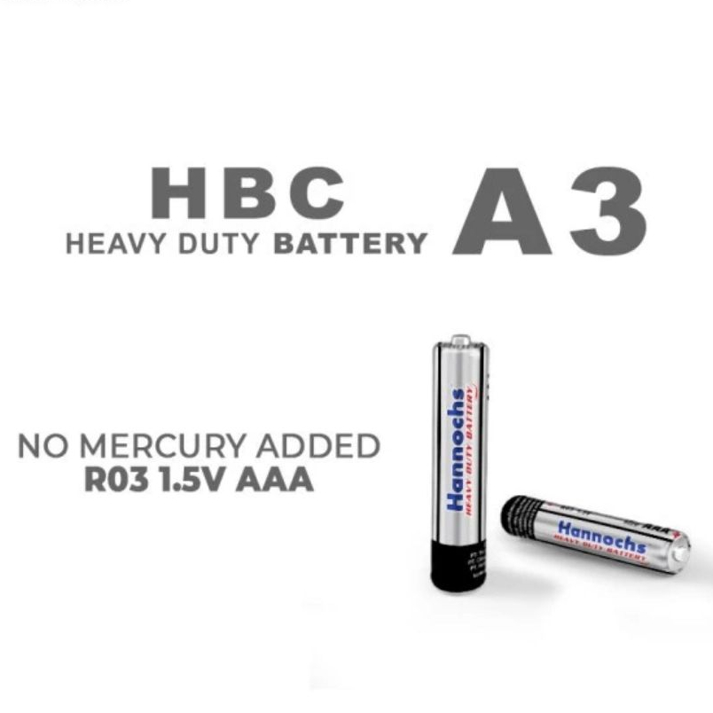 Baterai AAA Hannochs Batrei A3 alkalin [ 1 Pcs ]