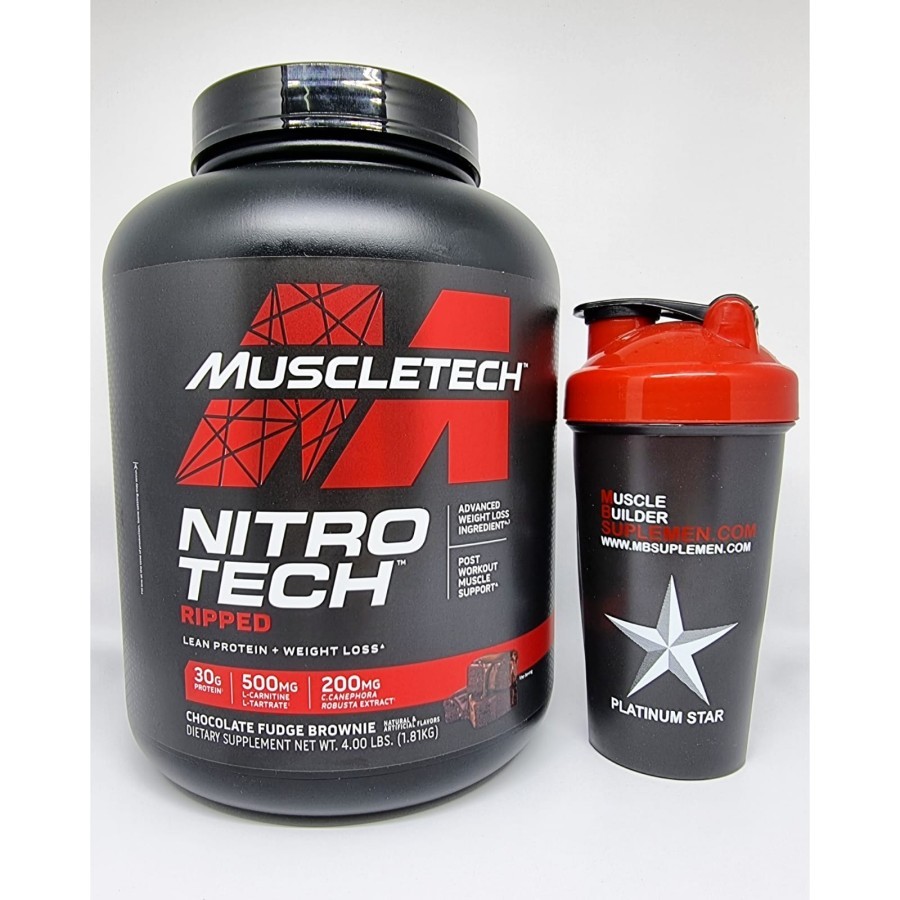 Muscletech Nitrotech Ripped 4 Lbs Nitro Tech 4lbs 4lb Lb Muscle Tech Whey Protein Diet