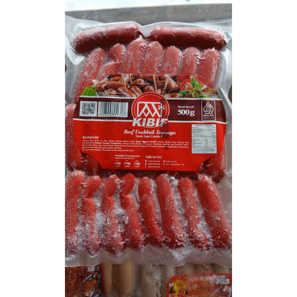 

Kibif sosis sapi cocktail / beef cocktail sausage 500gr