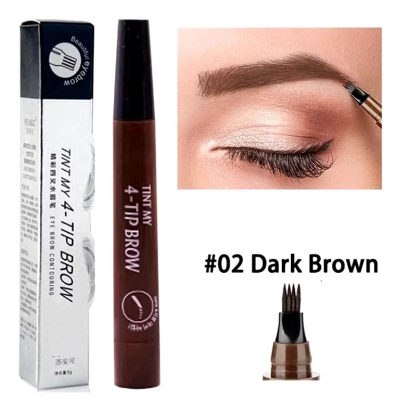 ( BROWN ) EYEBROW TINT PEN ALIS TATTO WARNA COKLAT