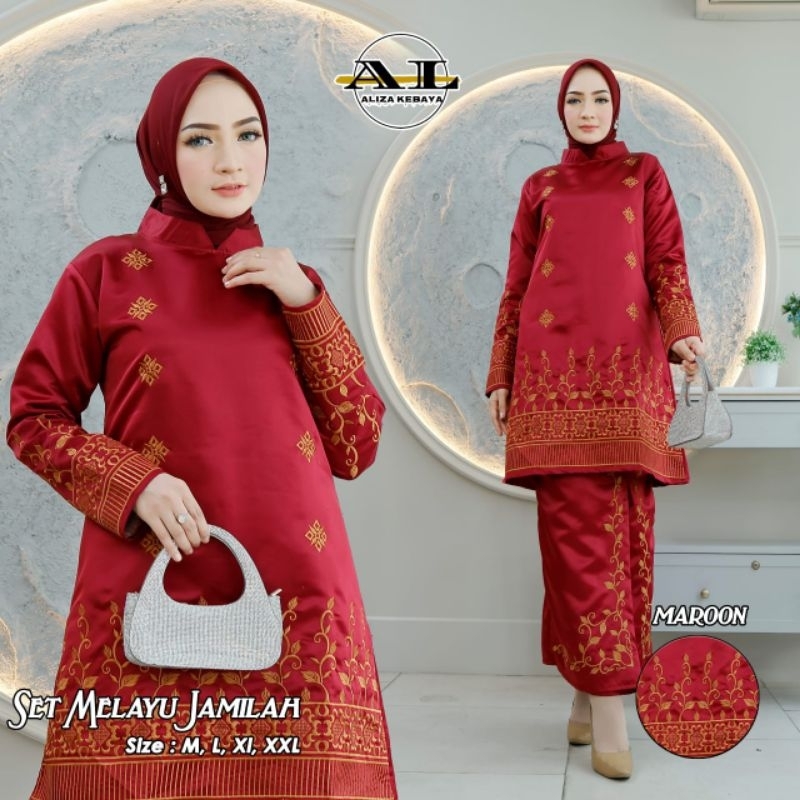SETELAN KURUNG MELAYU JAMILAH KEKINIAN TERBARU // BAJU KURUNG MALAYSIA // BAJU KURUNG VIRAL // BAJU 