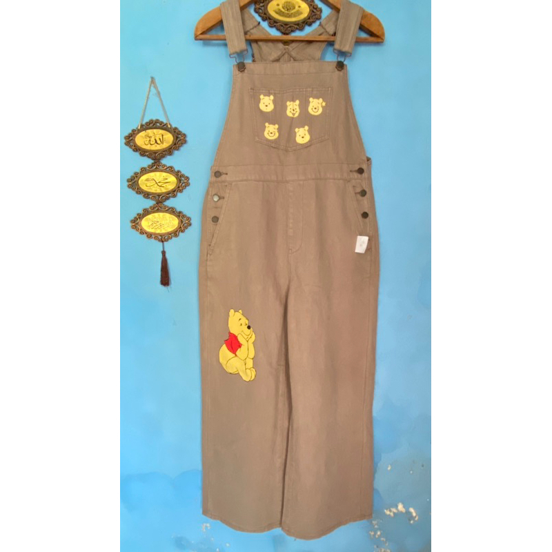 Jumpsuit overoll brandongan GU