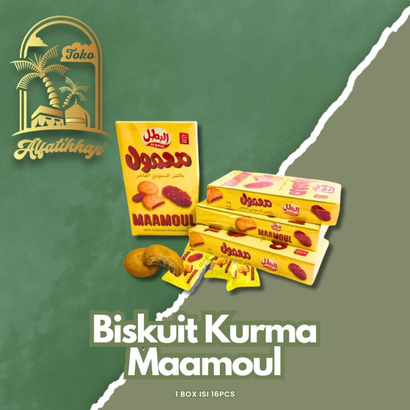 

Biskuit Maamoul Al Batal Saudi Dates isi 16pcs / Box