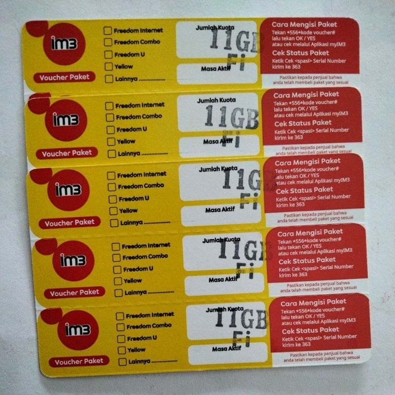 Kuota Indosat 11GB 30Hari