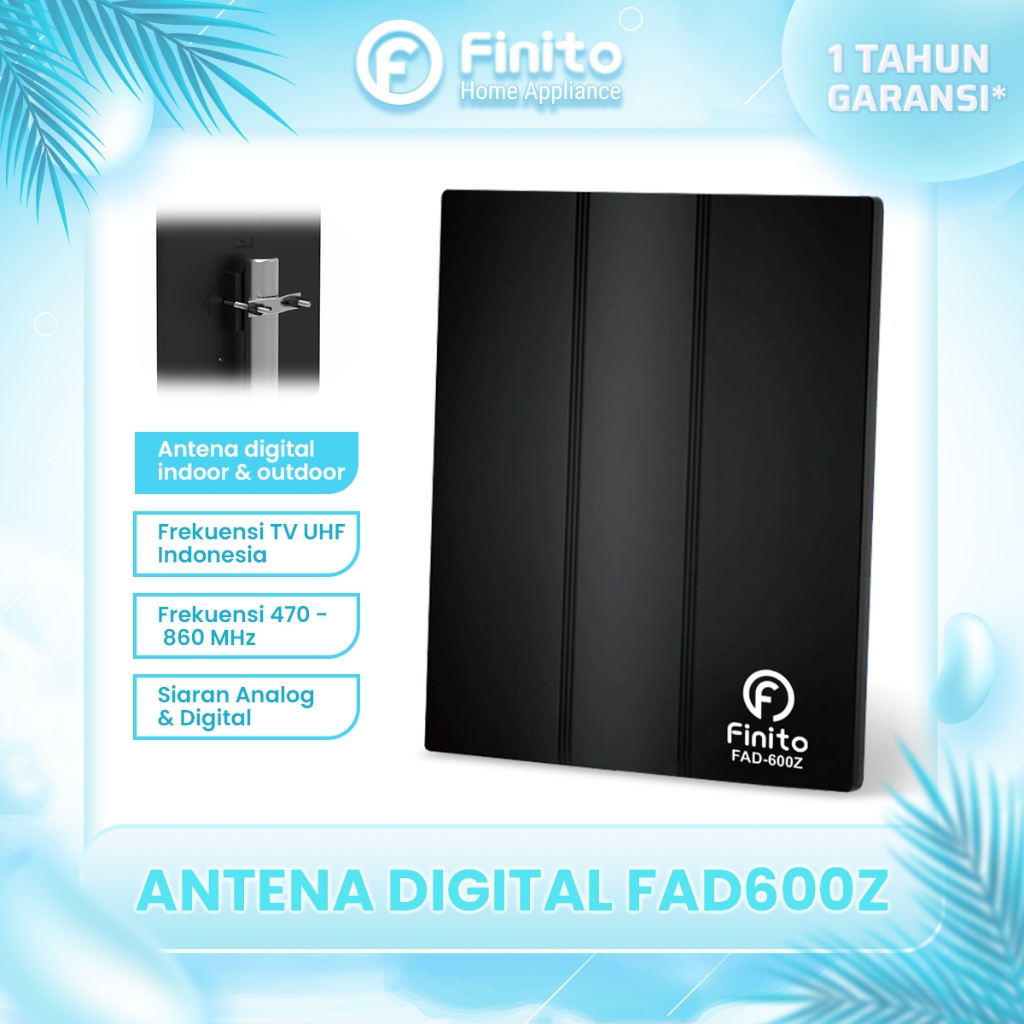 FINITO Antena TV Digital FAD600Z Outdoor Indoor Siaran Kuat Stabil Cocok Semua Jenis TV Digital STB