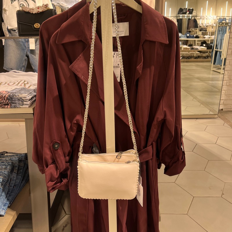 Tas selempang slingbag mini beaded bag fleece, suede crossbody smartphone stradivarius sale