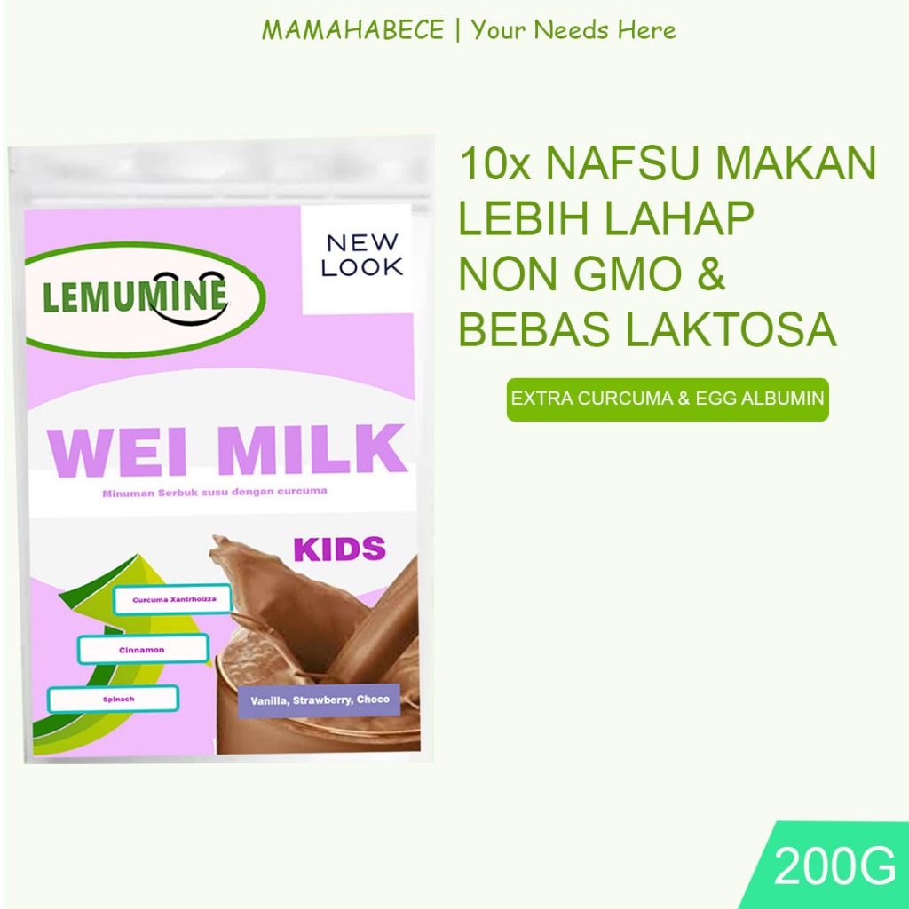 

Nafsu Makan Anak Penggemuk Badan Anak Vitamin Penambah Nafsu Anak Susu Gemuk Anak Penambah Berat Badan Anak Lemumine (200G)