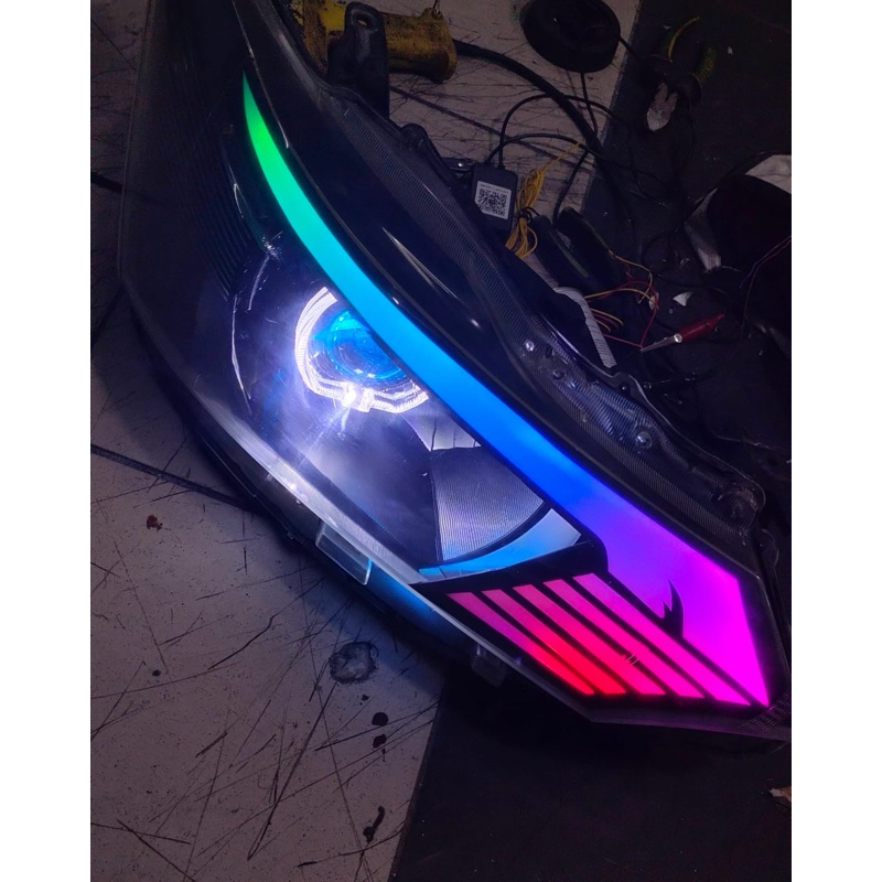 headlamp custom vios gen3 rgb kiri kanan