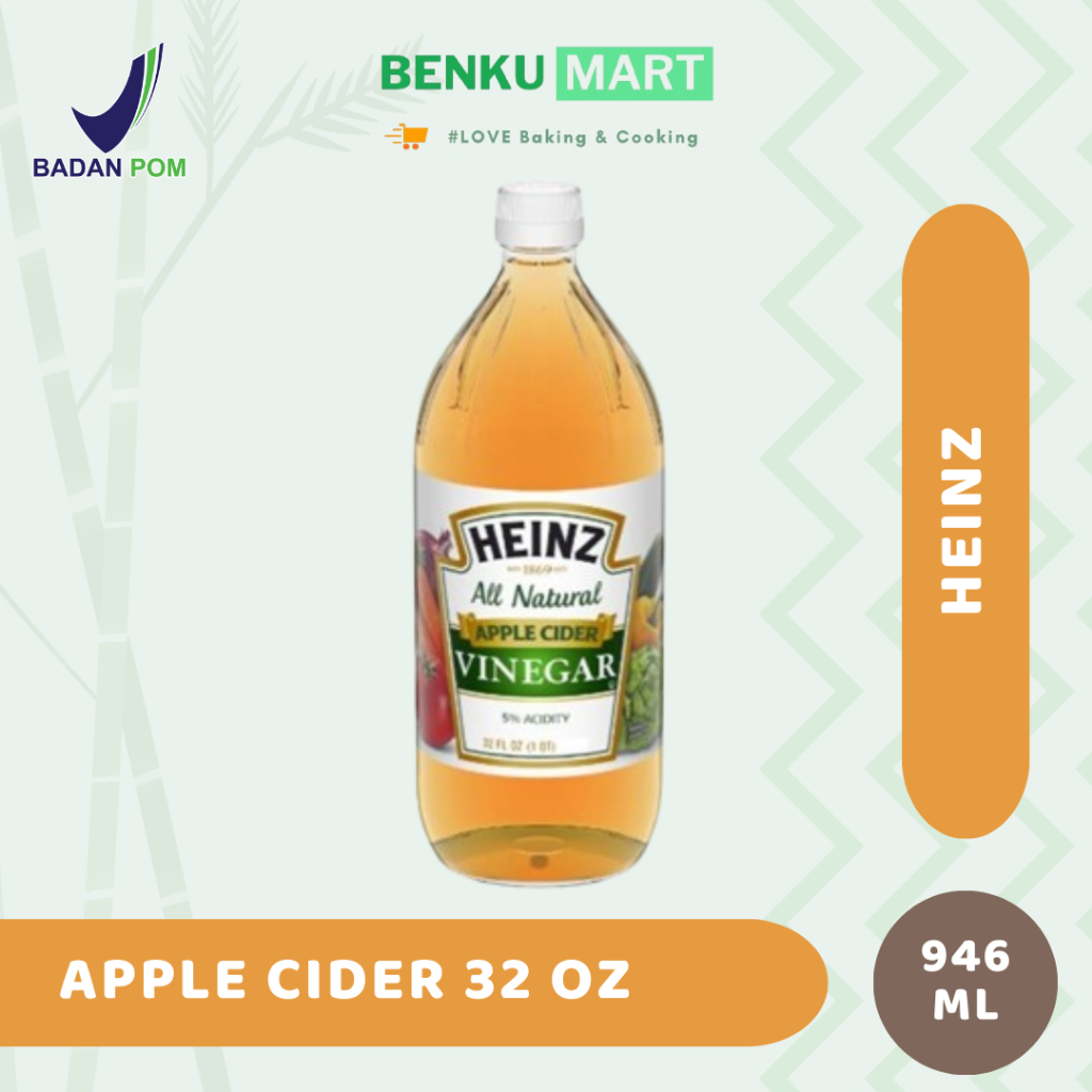 

Heinz Apple Cider Vinegar 896ml - Cuka Apel 32 oz