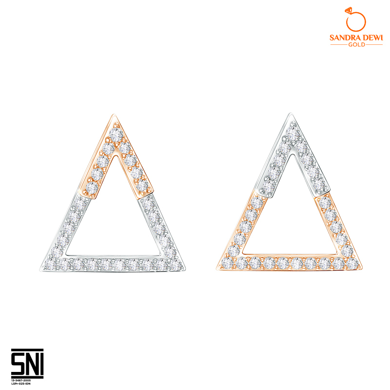 Anting Sandra Dewi Gold Criss Cross Vol.1 Collections 3AZ0418