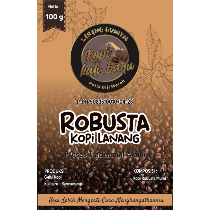 

Kopi Lanang 100Gr | Kopi Kalibaru Pie Berry 100Gr | Robusta Kopi Lanang Kalibaru 100