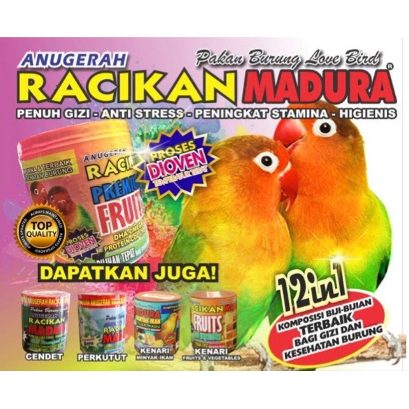 Racikan Madura Pakan Burung Racikan Madura Perkutut Racikan Masura Cendet Racikan Madura Kenari
