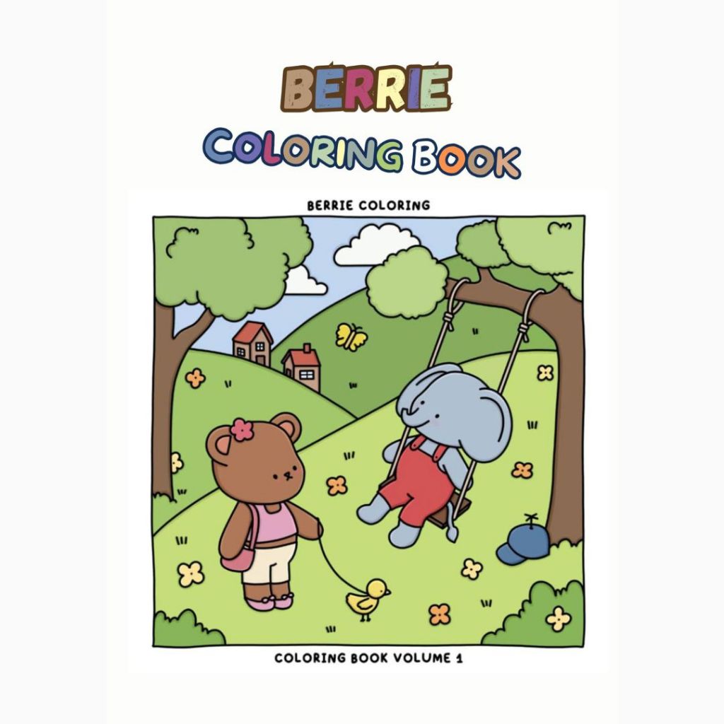 

BERRIE Coloring Book Buka Mewarnai Anak Remaja Dewasa Kertas Tebal Bagus Premium Healing Relaxing