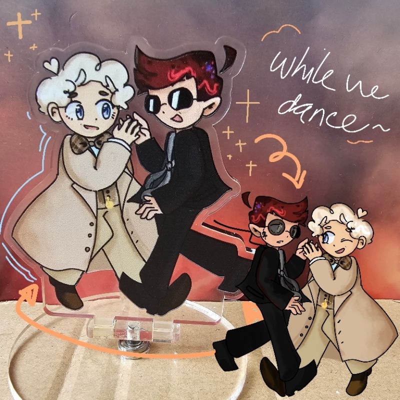 Good Omens Aziracrow/Ineffeble Husbands Spinning Standee