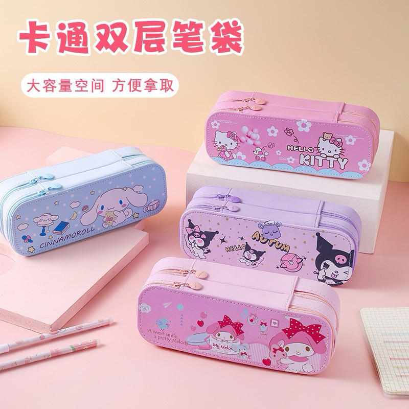

MJ74 Kotak Pensil Sanrio Dua Tingkat / Sanrio Pencil Case