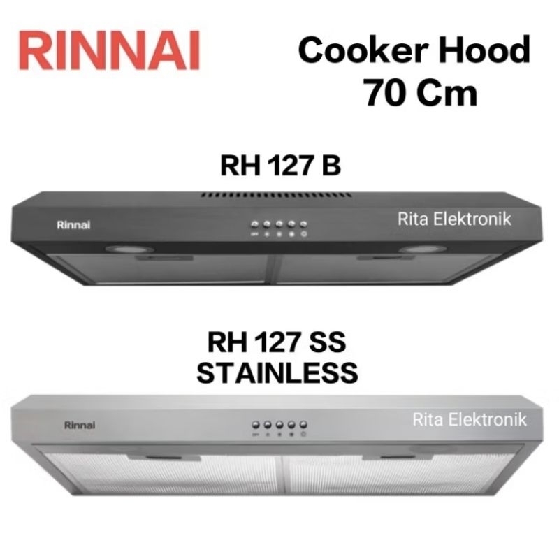 Cooker Hood Rinnai 70 Cm RH 127 B/RH 127 SS Stainless