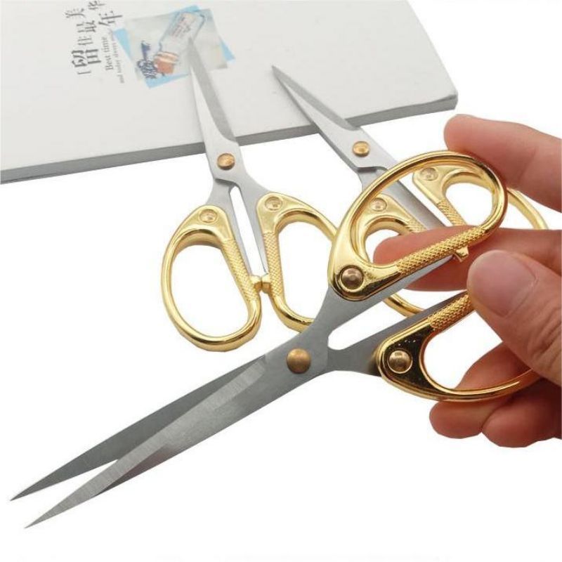 

Gunting Potong Bahan Kain Gunting Kain Gunting Jahit Stainless Sewing Scissor / Gunting Tajam Serbaguna Multifungsi Premium