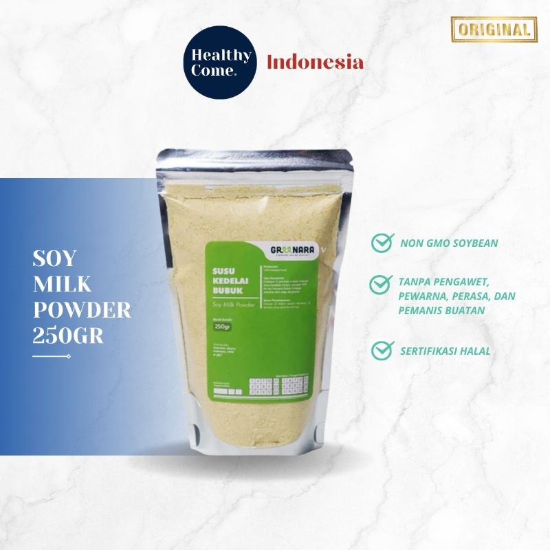 

Susu Kedelai Bubuk / Soy Milk Powder 250gr | Greenara