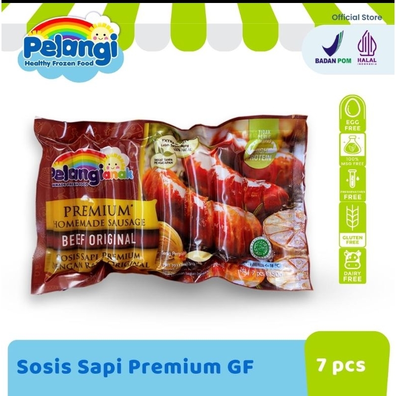 

Sosis Sapi Beef Original / Sosis Sapi Beef Blackpaper / Sosis Sapi Beef Cheese / Sosis Ayam Chicken Original Pelangi Anak Frozen Food 100% Halal Non Msg Bebas pengawet